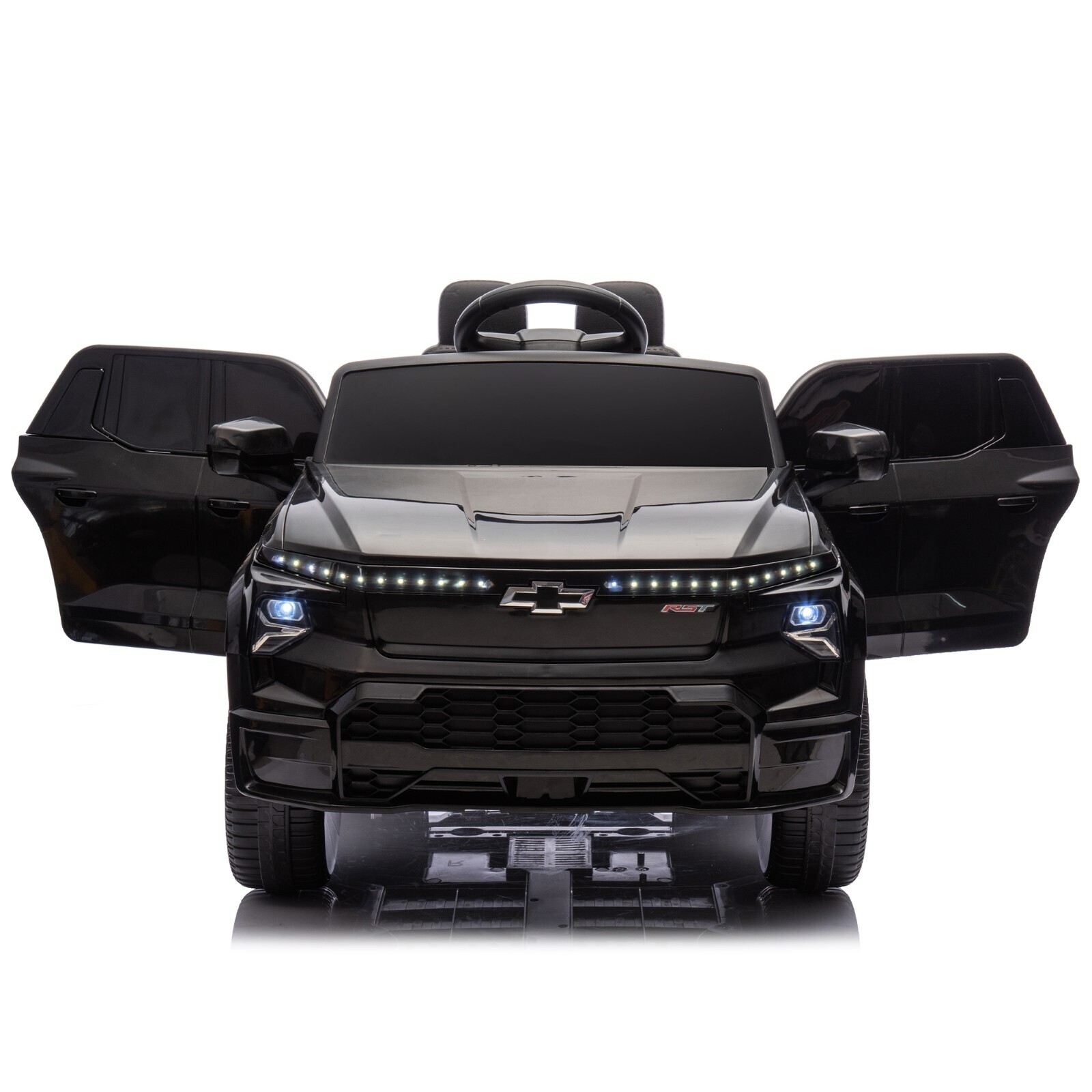 12V Kids Ride on Truck Licensed Chevrolet Silverado Electric Car Toy with Remote