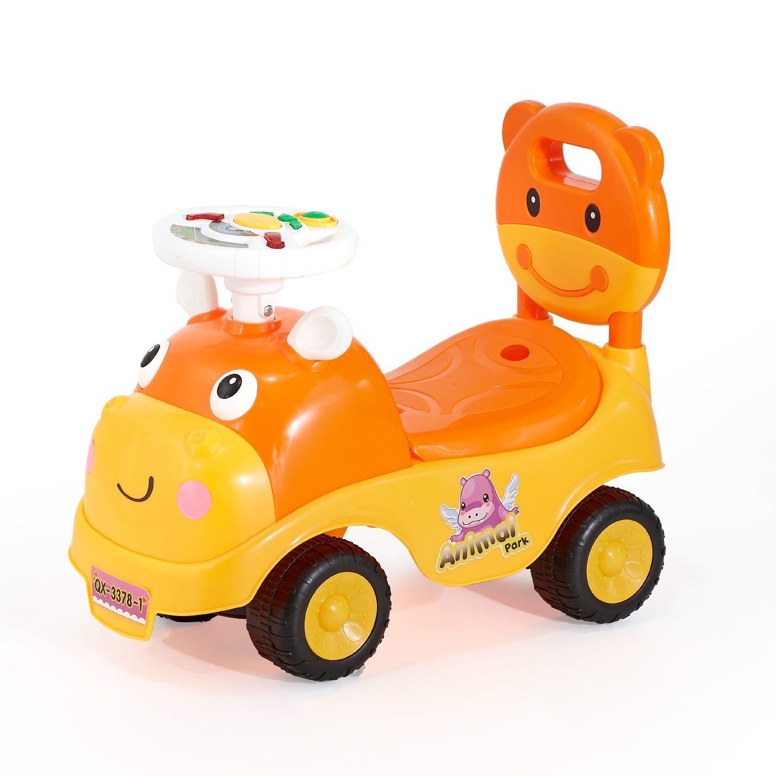 Ride On Toddler Push Car 19-36 Months Horn Music Under Seat Storage 48.5 lbs Foo
