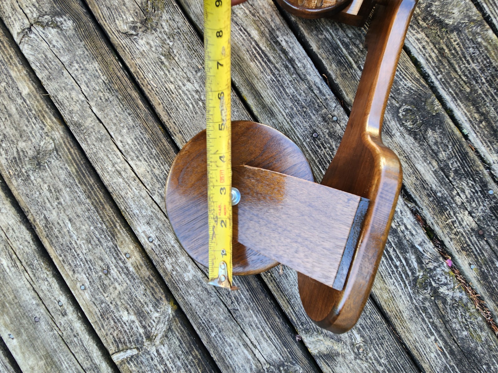 Wood Scooter Handmade Ride On Toy Ping Pong Ball Noise Maker Vintage Folk Art