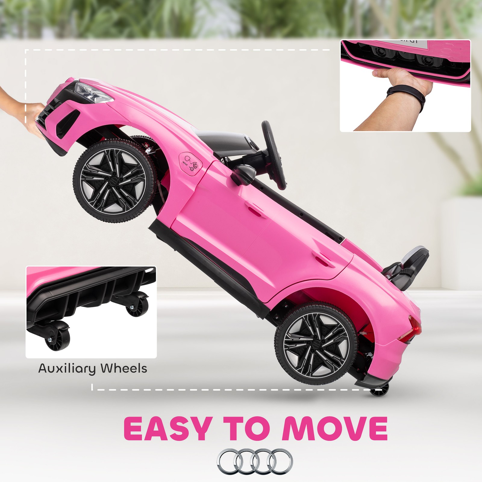 12V Kids Electric Ride On Car, Licensed Audi RS e-tron GT