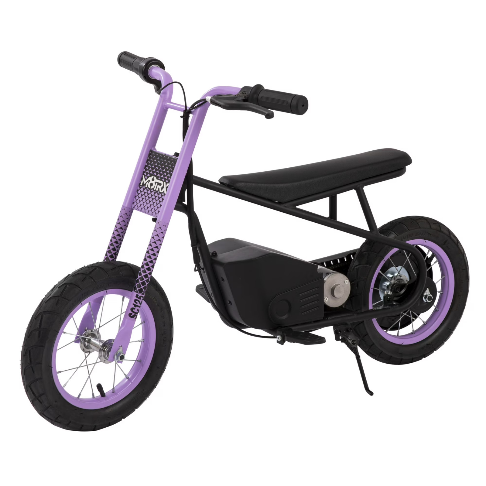 Kid’s 12V Electric-Powered Street Cruiser Bike Ride-On Toy, Ages 5+, Purple