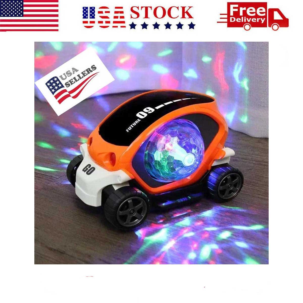Baby Car Toys Toddler Crawling Sensory Toy Car Toys Electronic Car – USA SELLER