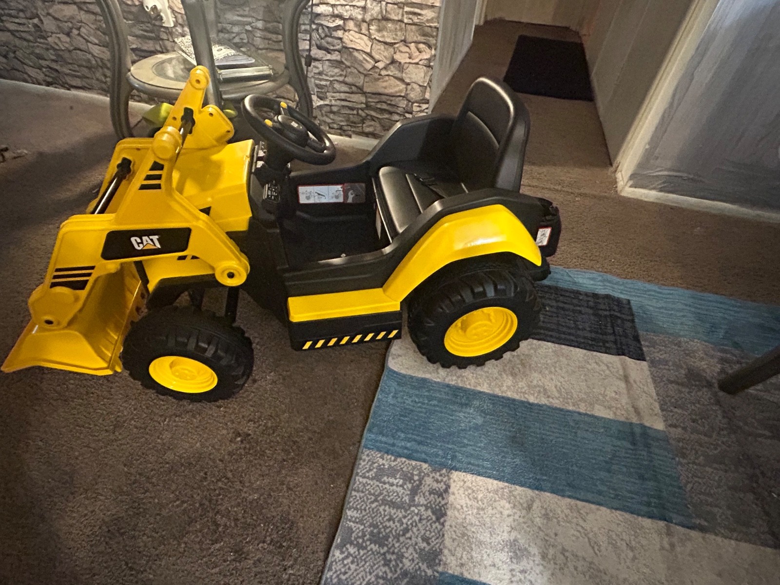 kids ride on truck great for kids. Used only twice comes with all the pieces.