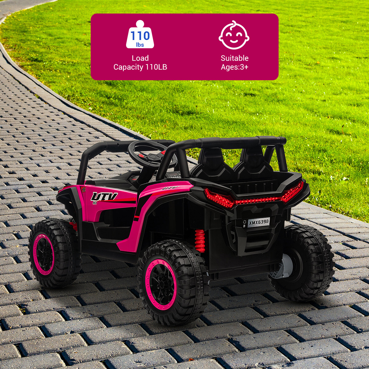 12V Kids Ride On Car 2 Seater Electric Vehicle Toy Truck w/Remote Control US
