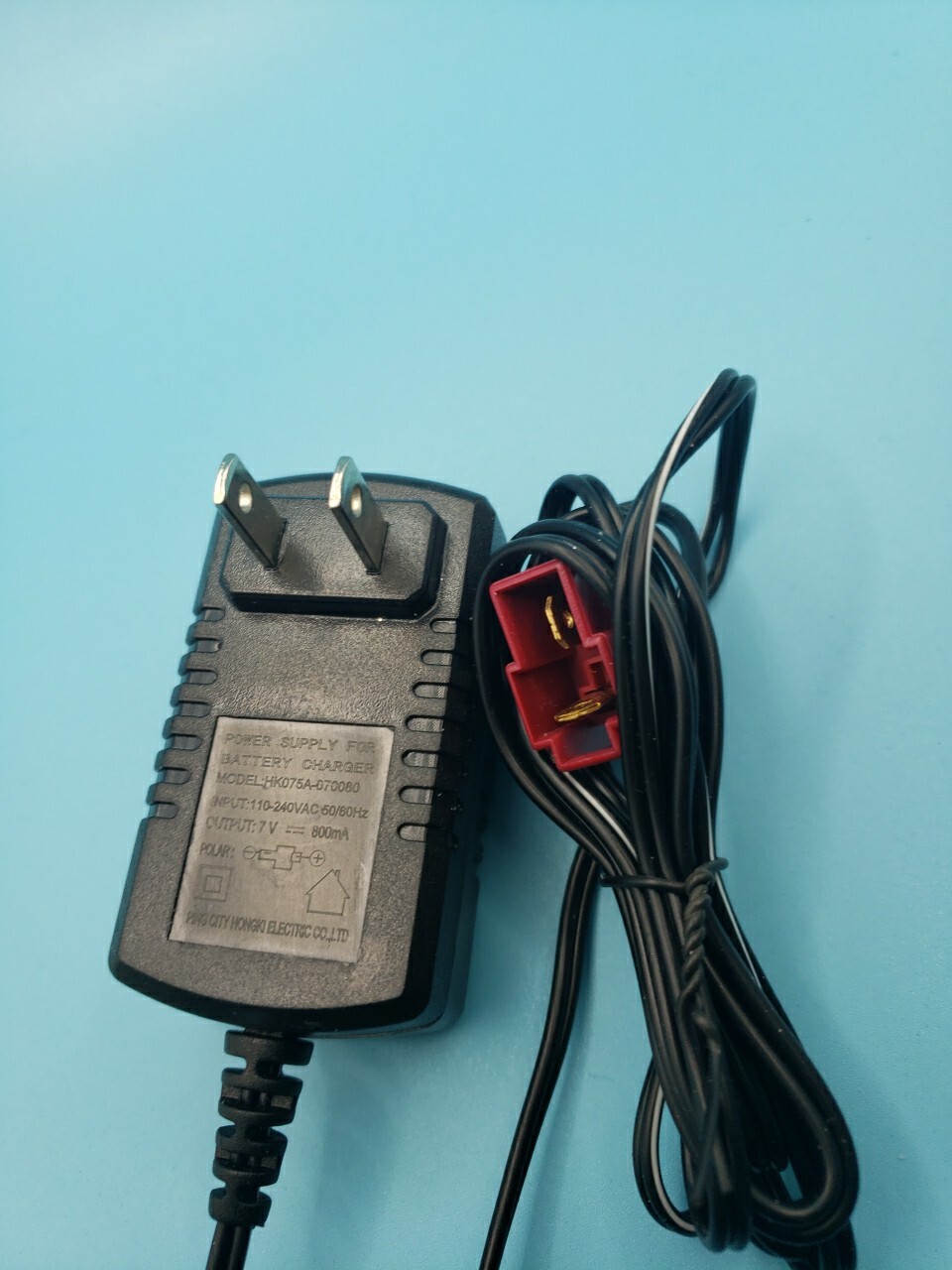 7 Volt 800mA AC Adapter Battery Charger, for Kids Ride On Car, Scooter, &c.