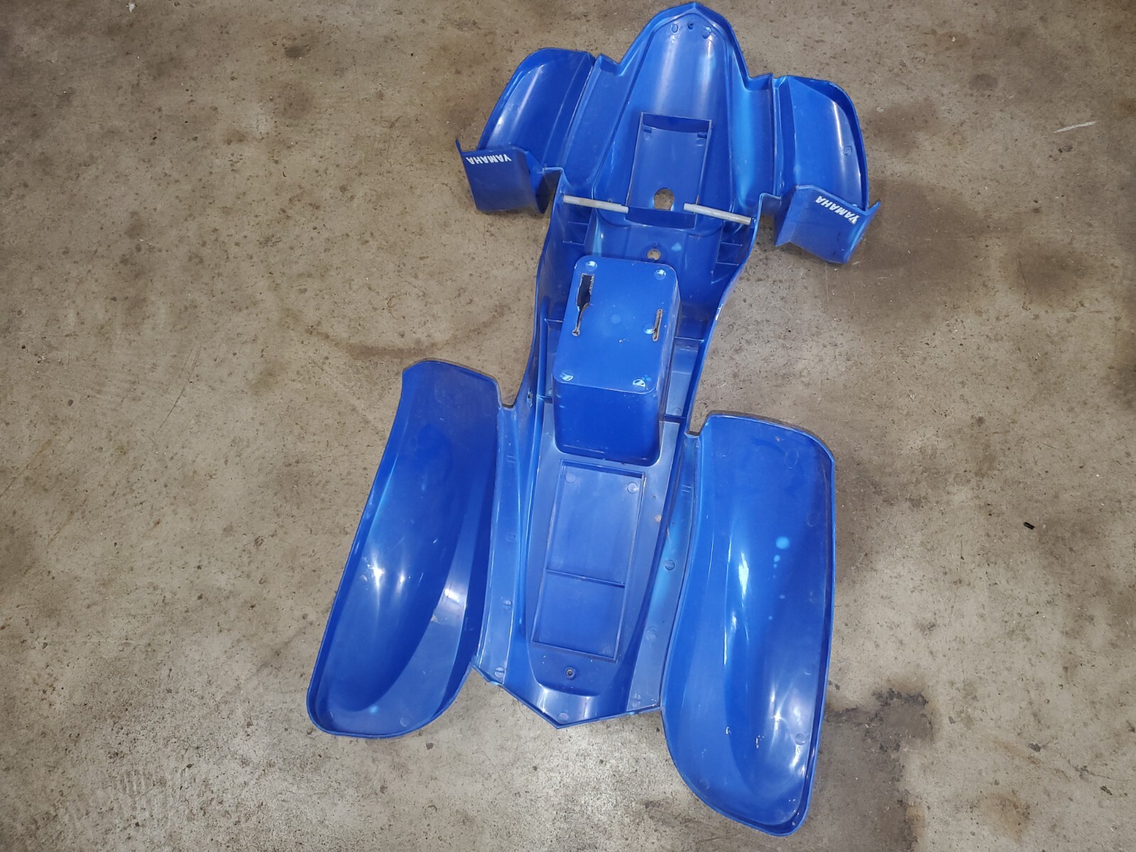 12V Yamaha Raptor Dumar Power Wheels Kids ATV Blue Plastic Body Fenders