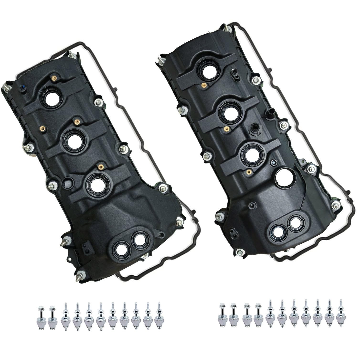 Engine Valve Covers Compatible with Ford F-150, Edge, Explorer, Mustang, Tran…