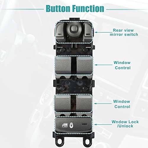 Front Left Window Switch for Land Rover Discovery Sport 2014-2015 LR085483