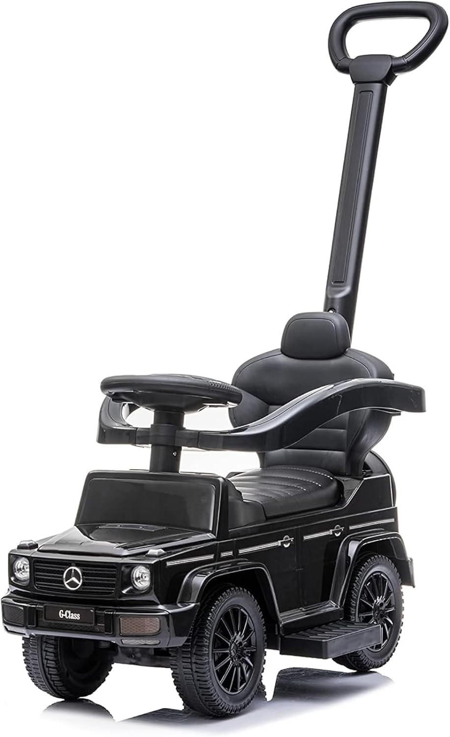 Black Ride On Push Car for Kids 1 to 3 with Realistic Driving Experience