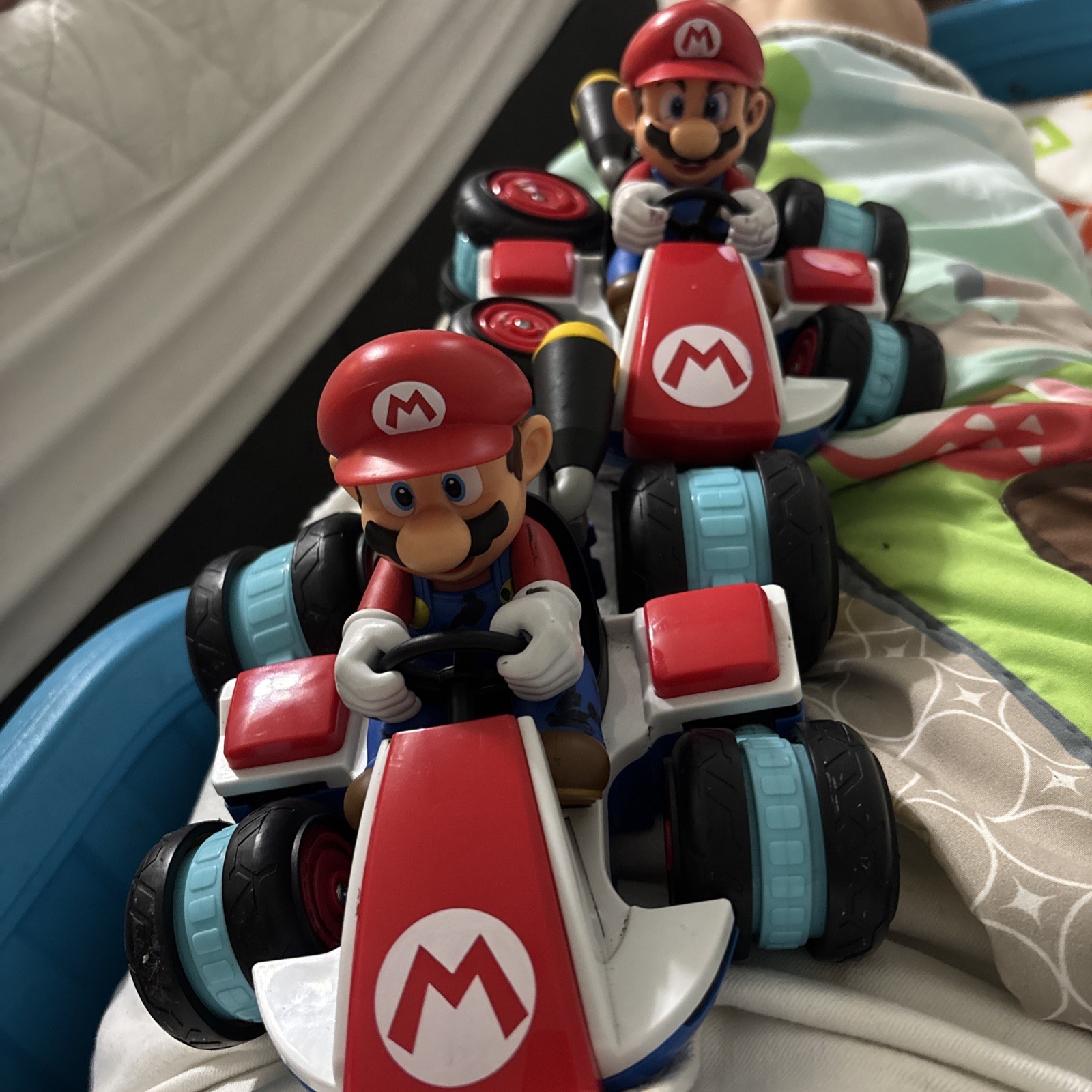 Jakks Super Mario Battery Operated Ride-On Toy Vehicle Red Blue Used