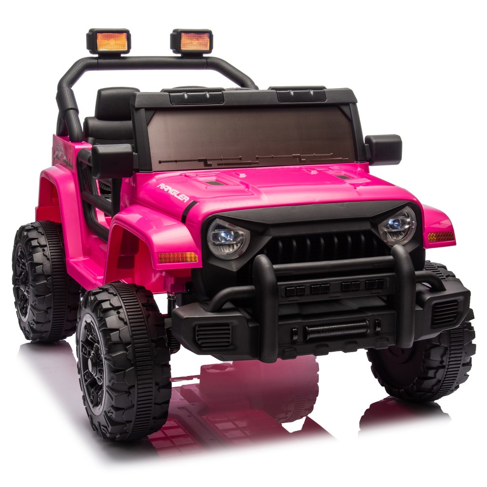 12V Kids Ride On Electric Car W/Parents Control,Dual drive,Four-wheel Suspension