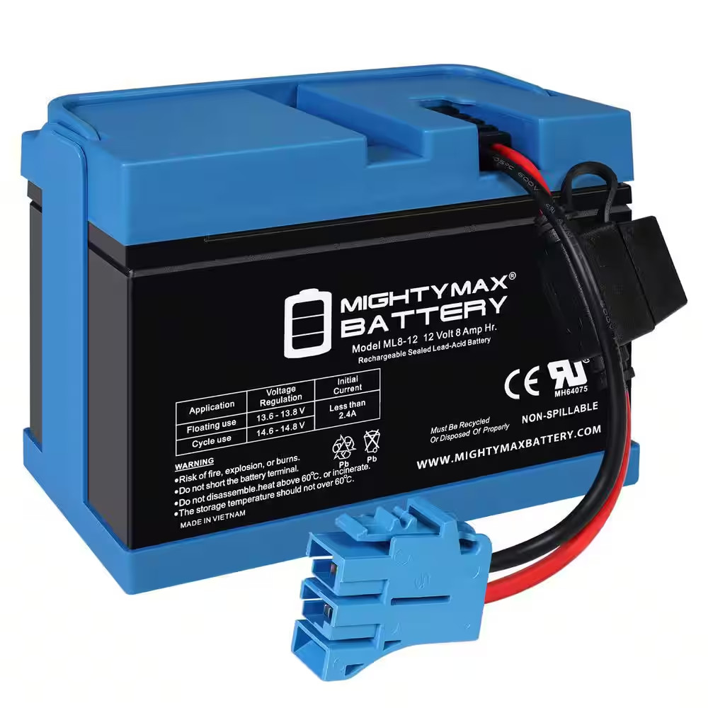 12V, 8Ah, Replacement Battery Compatible with Case IH Licensed Peg Perego Ride o