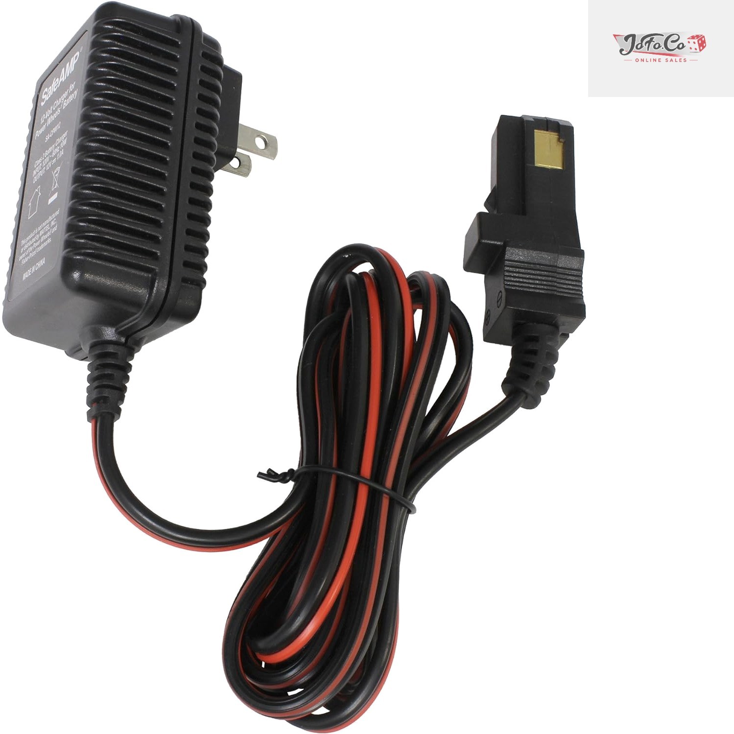 Safe 12V Charger for Power Wheels Gray/Orange Batteries – Listed & 1A Current