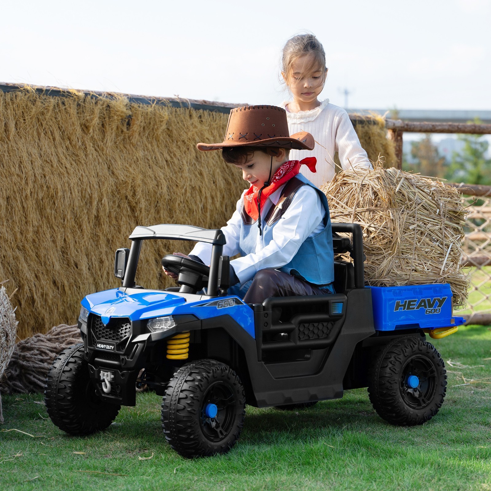 12V Kids Ride On Dump Truck Electric Construction Vehicle with Remote Control