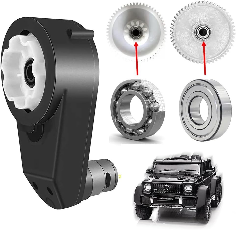 12 Volt Electric Motor Gearbox 40000RPM for Kids Ride-On Vehicles Replacement