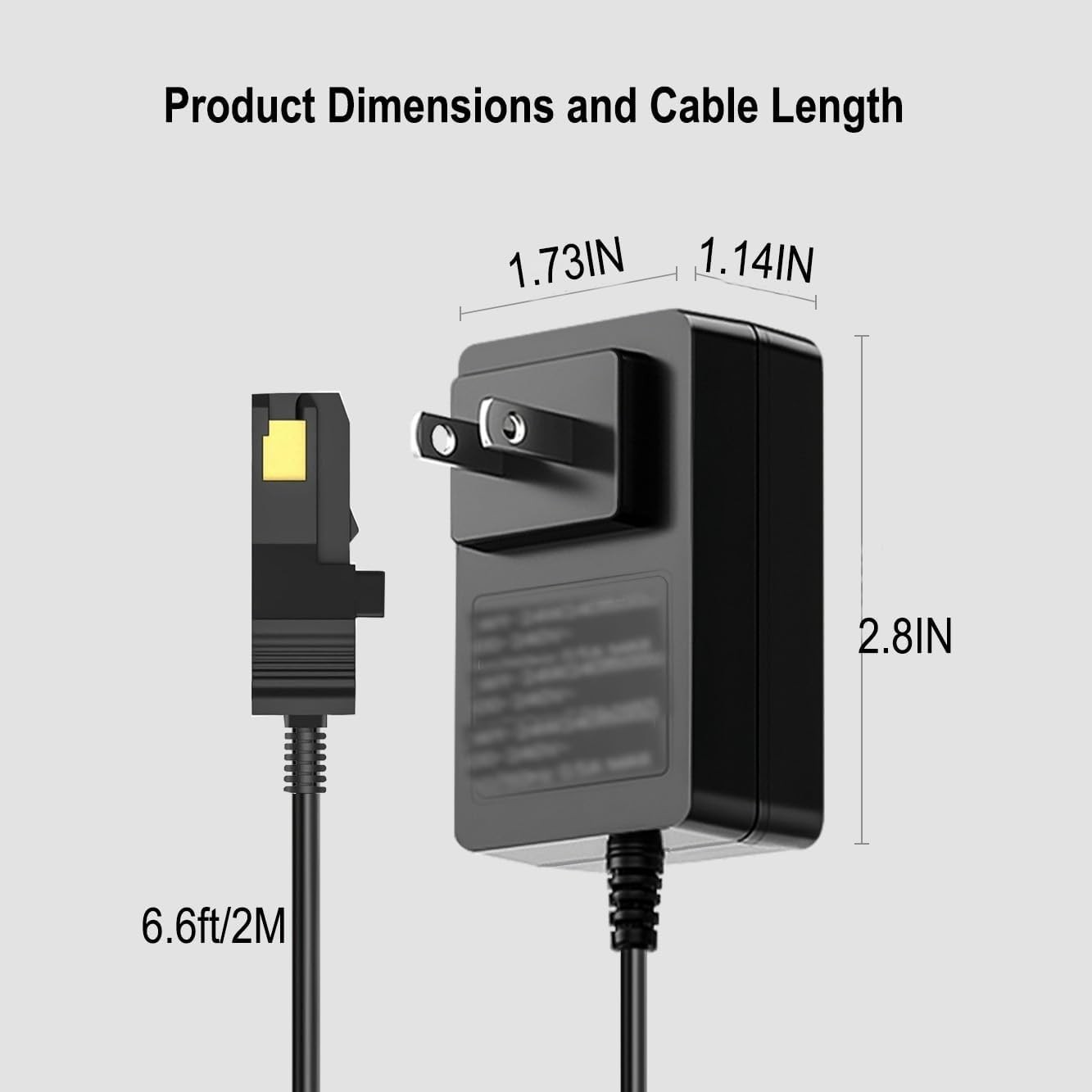 for Power Wheels 12 Volt Battery Charger, 6.6ft Cord with Dual-Color Indicator