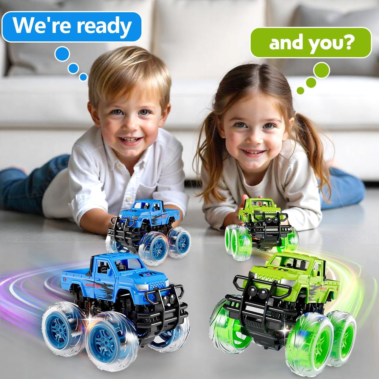 Monster Truck for Boys Age 4-7: outside Toys for Toddlers 1-3,Trucks for Toddler