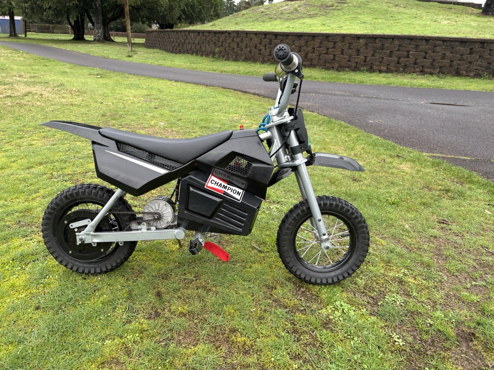 EMAX Battery Operated Pit Bike Ride-On Toy for Ages 4-11 Years