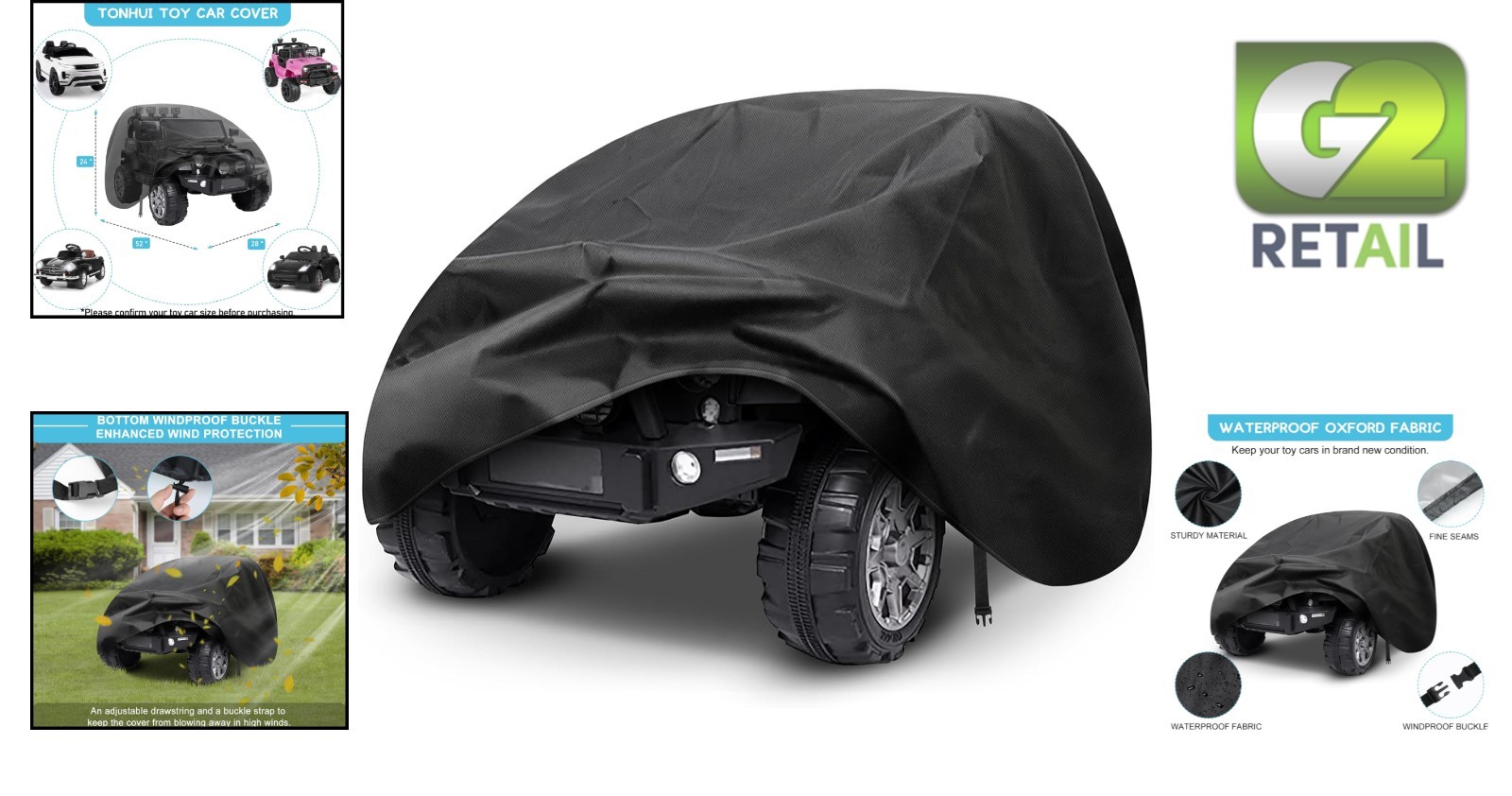 Universal Fit Kids Ride-On Electric Toy Car Cover – Water Resistant Protection