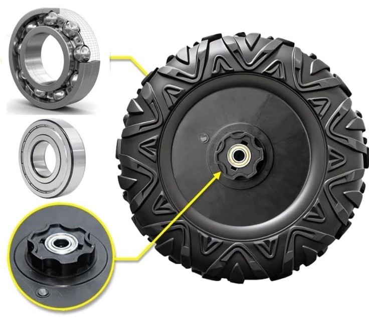2-Pack Power Wheel Tires 13″ EVA Solid Upgrade Car/SUV/UTV/ATV 1.2cm Hole Alliga