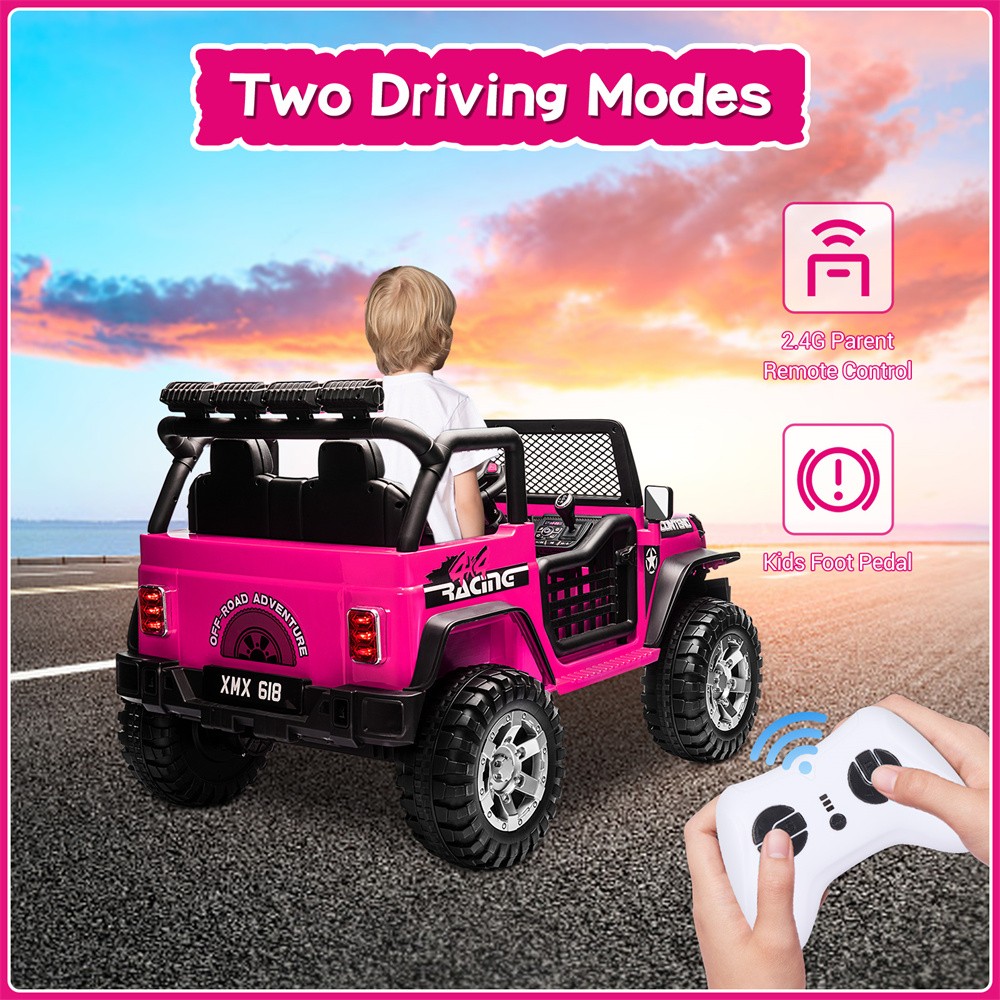 12V Kids Ride On Car 2 Seater Electric Vehicle Toy Truck Jeep w/Remote Control