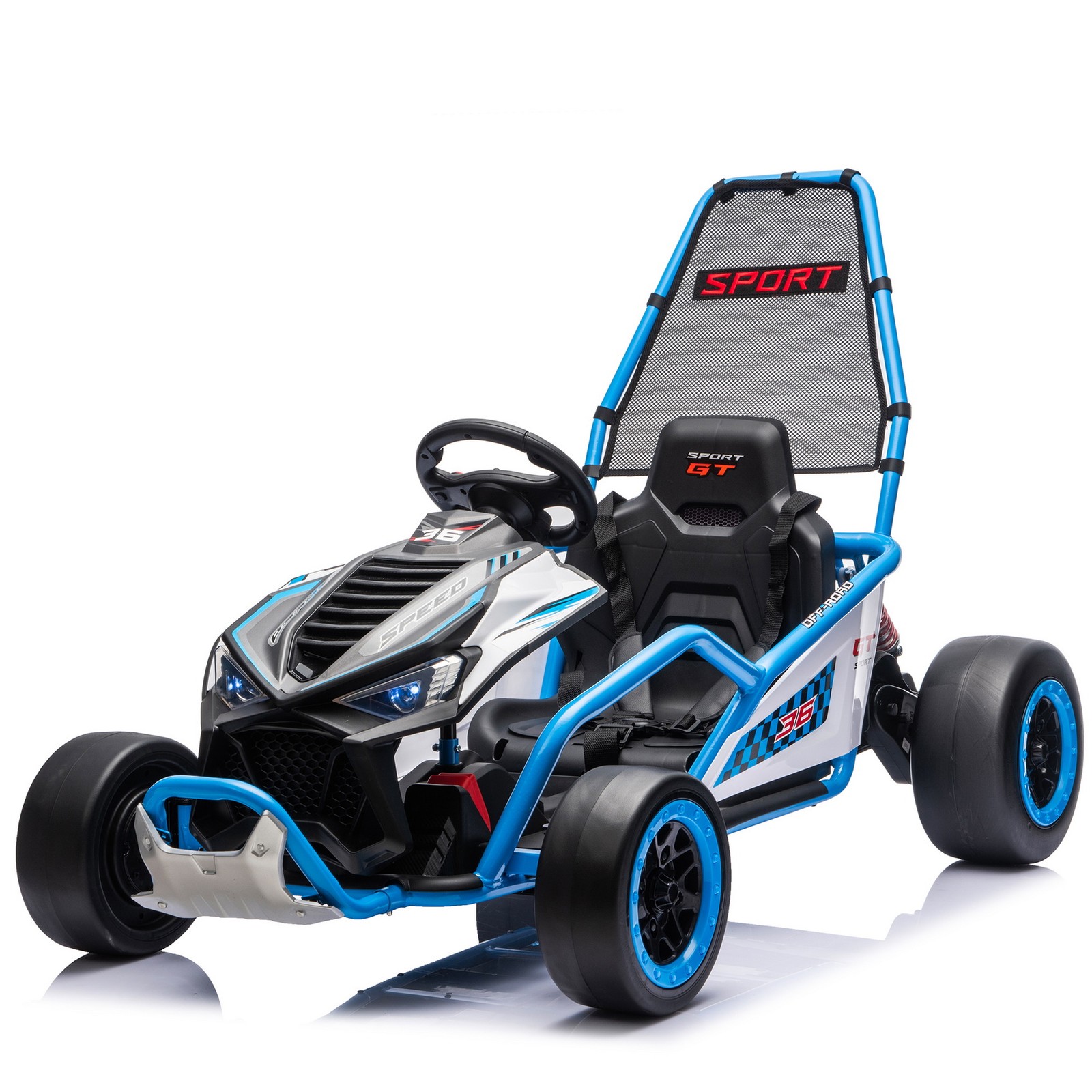 24V 400W Electric Crazy Go Kart Kids Ride on Drift Car EVA Tires Rear Suspension