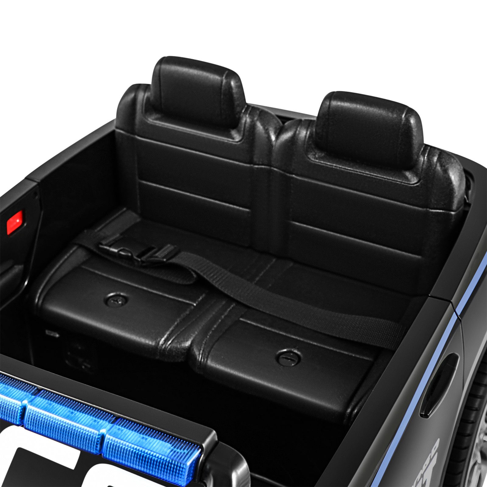 12V Battery Kids Ride On Police Car Dodge Durango SUV Music,LED,Bluetooth,Remote