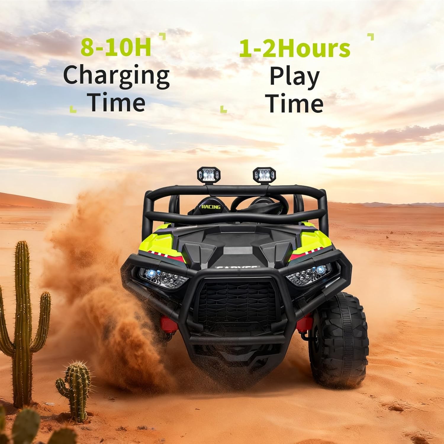2 Seater Ride on Electric Car 24V Ride on Toys for Big Kids with Remote Control