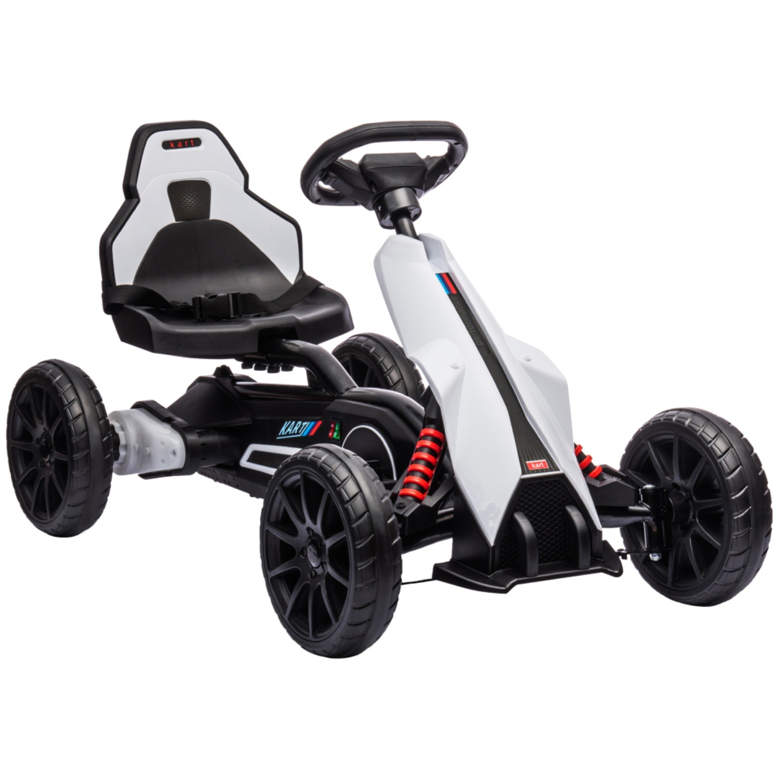Aosom 12V Electric Go Kart for Kids Outdoor Ride On Toy Adjustable Speed