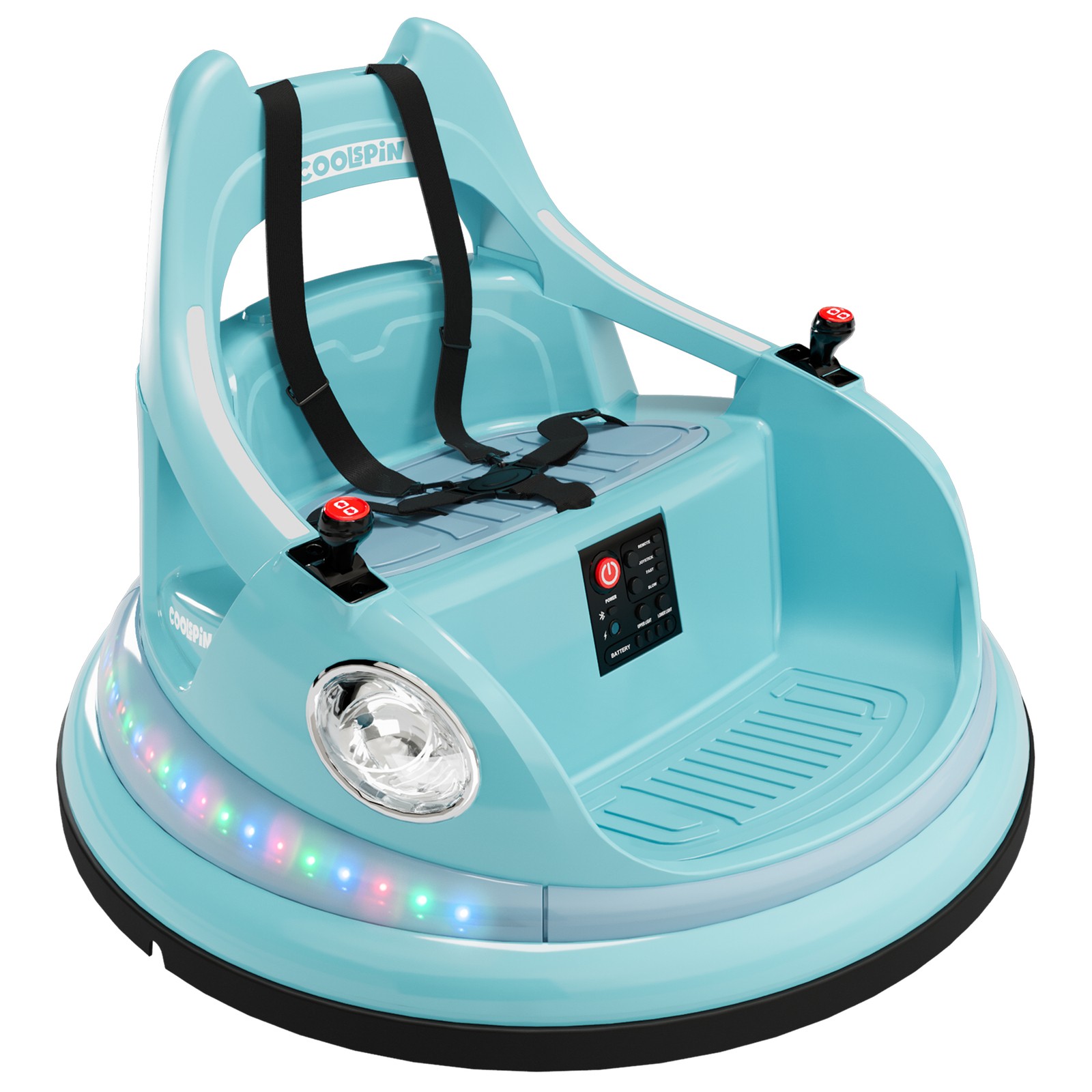 12V Electric Ride On Bumper Car for Kids Toddlers with Remote Control & Music