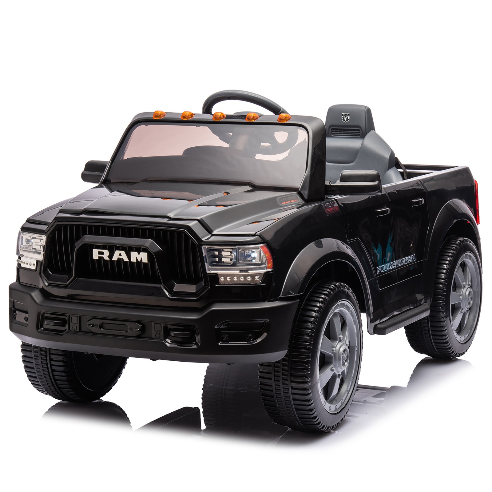 Large Kids Ride On Electric Pickup WITH/Parents Control For Kids Aged 3-5 Black
