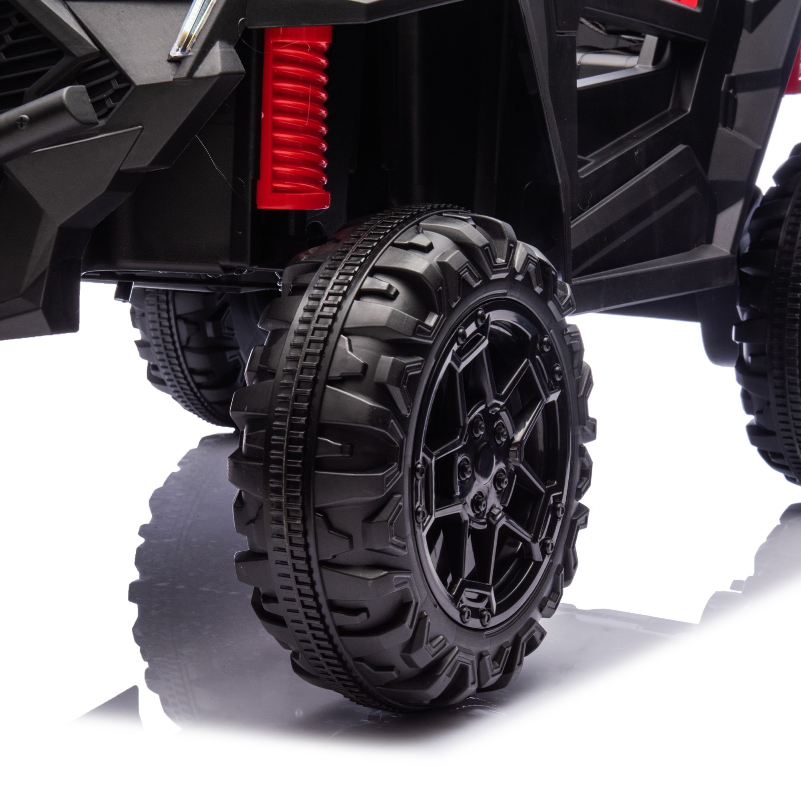 24V Kids Electric Car Ride on UTV Battery Power Wheels with Remote Control Black