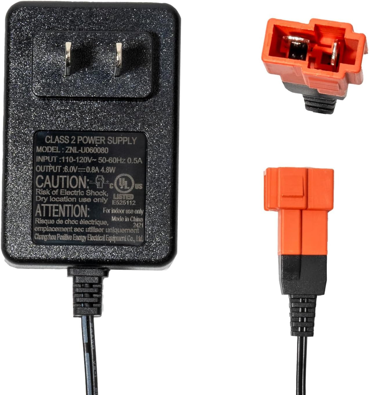 2Pin 6V Charger for Kids Ride on Car with Wiring Harnesses Parts Replacement 6 V