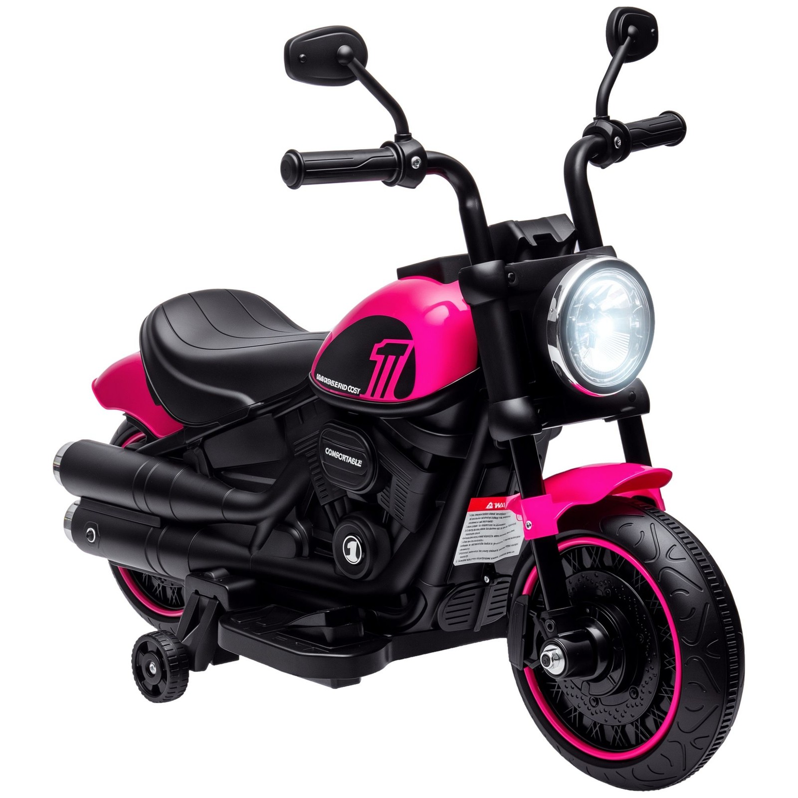 Toddlers Girl’s Pink Battery Powered Indian Motorcycle Ride-on Toy Bike