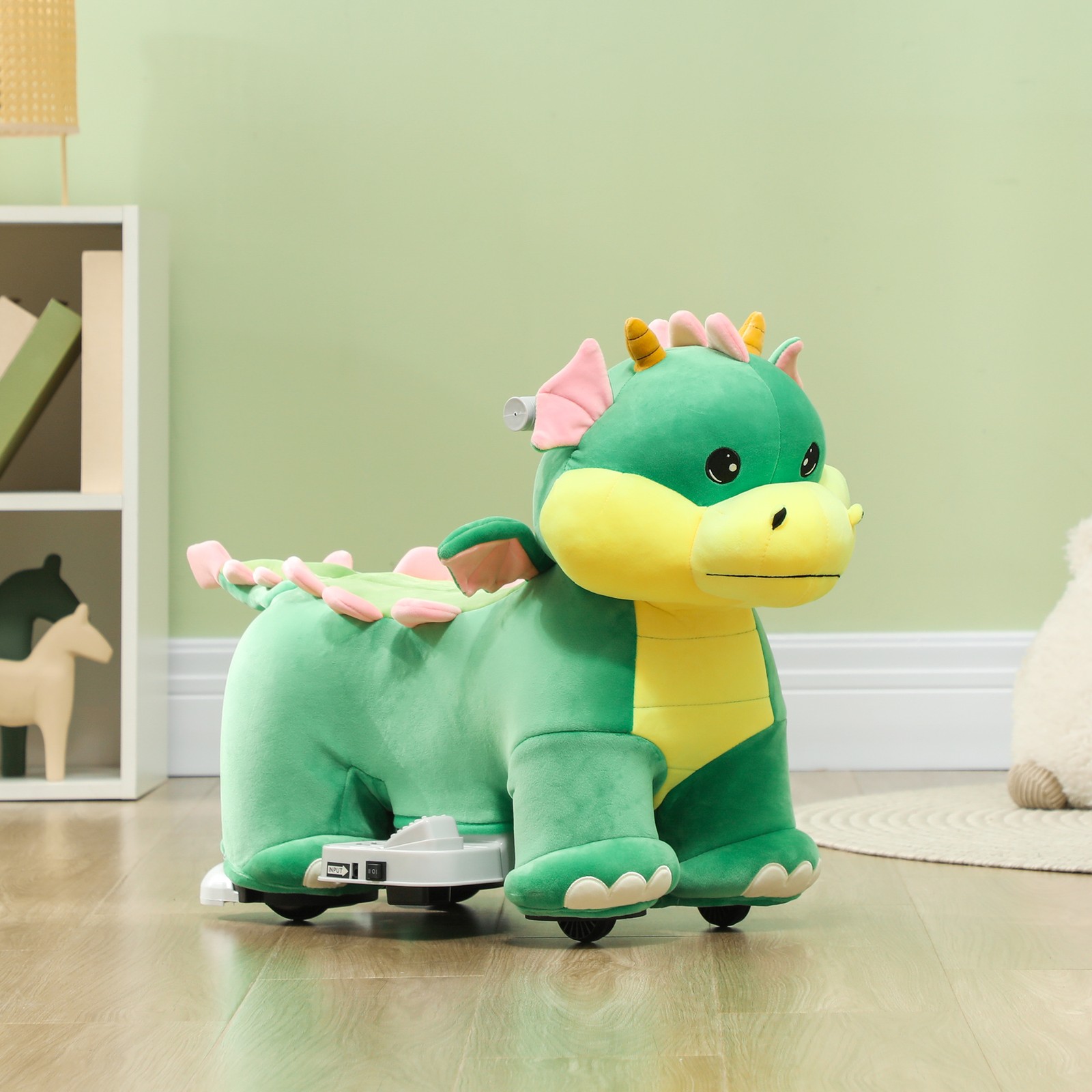 6V Kids Ride on Horse, Battery Powered Ride on Toy w/ Music Forward