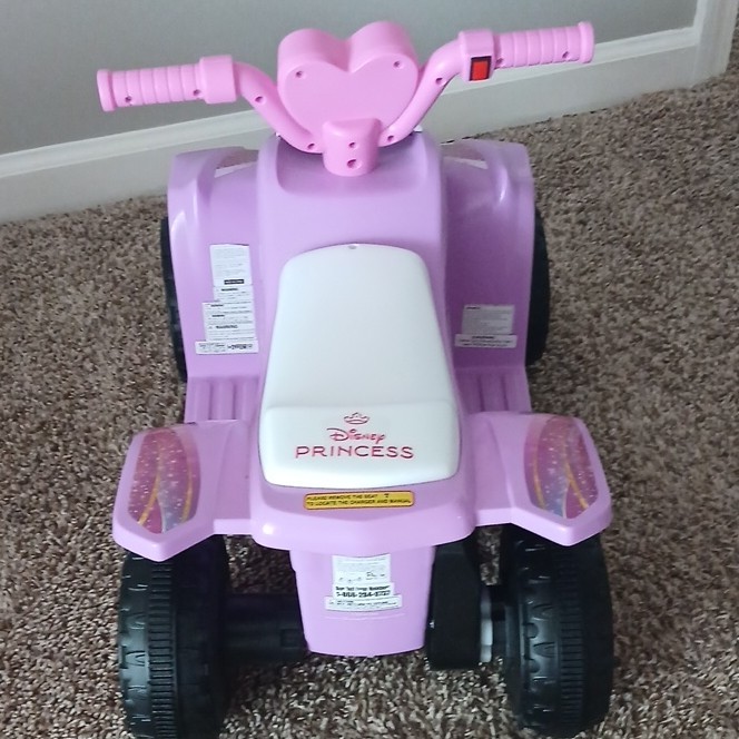 Disney Princess Battery Operated Ride-On Quad Pink for Ages 1-4