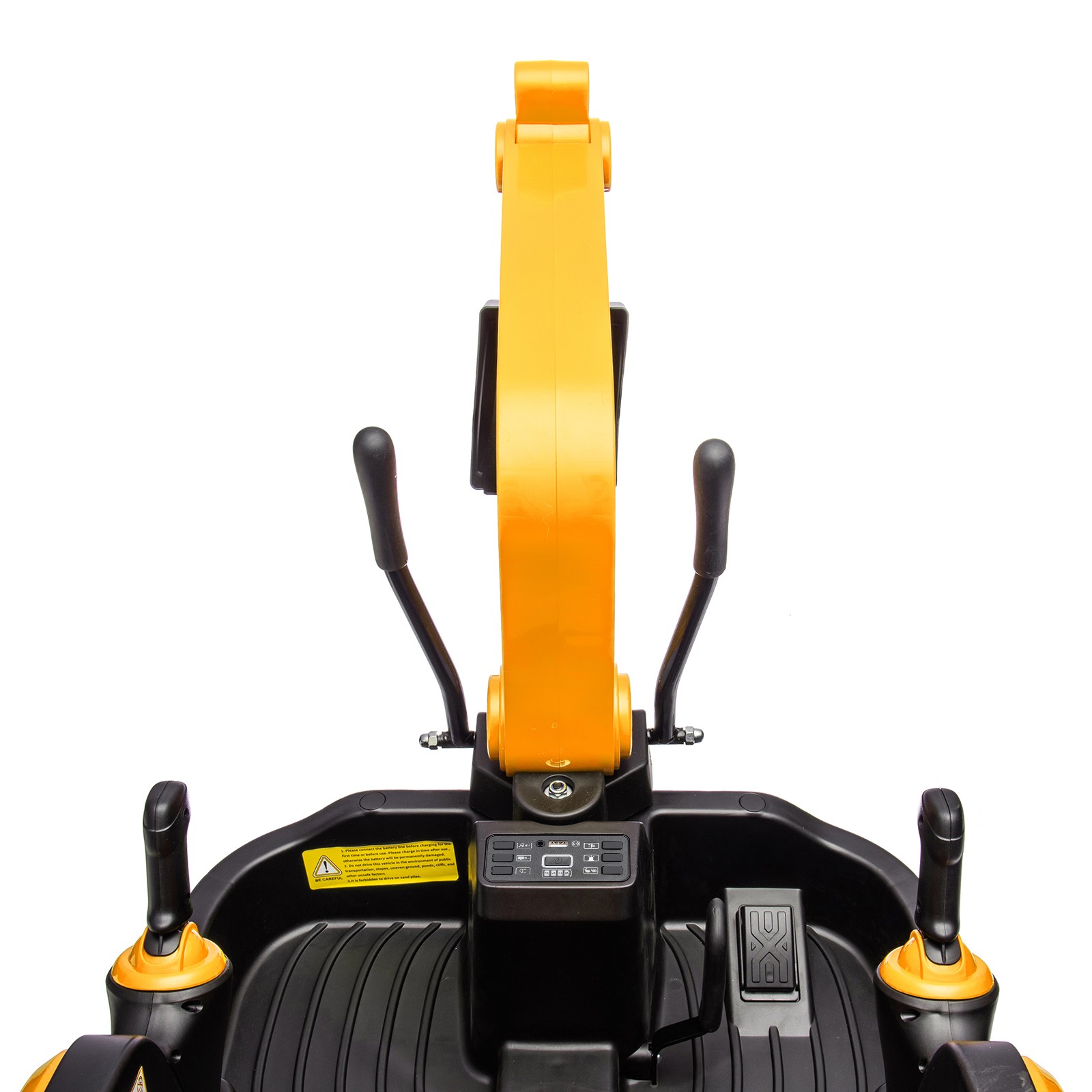 2 IN 1 Electric 12V Battery 360° Kids Ride On Excavator Bulldozer Remote Yellow