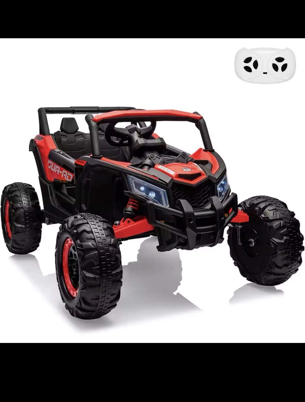24V Kids Ride-On UTV Car w/ Remote Control, LED Headlights, Music Panel