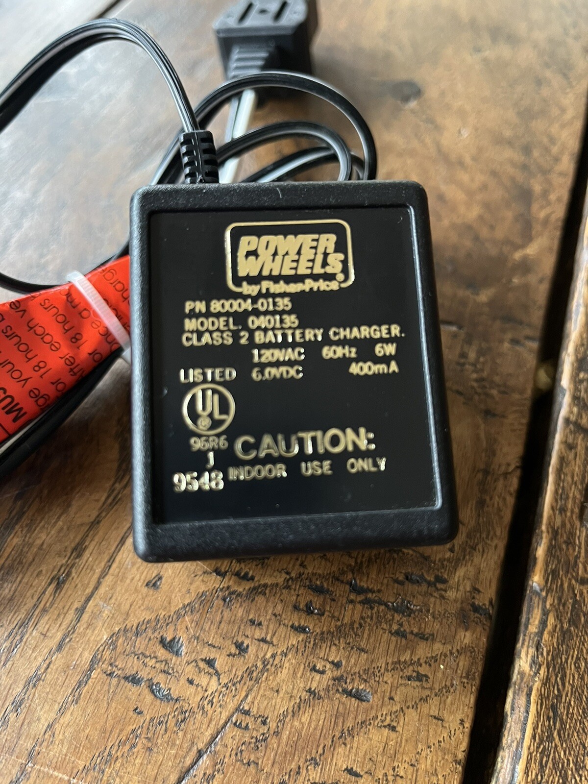 OEM Power Wheels by Fisher Price Battery Charger 040135 6V 400mA