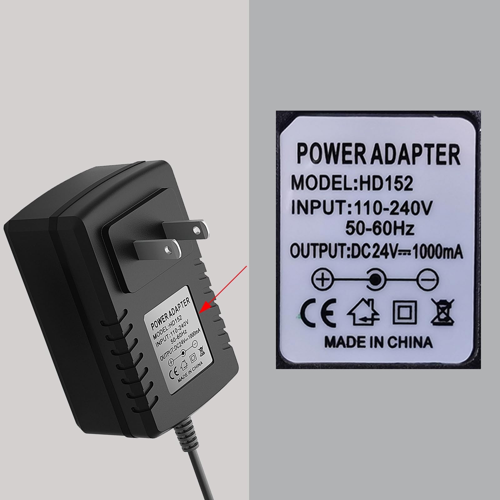 24V Charger for Kids Ride On Car Toys 24 Volt Battery Large, Black