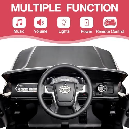 Kids Electric Ride on SUV Car, 12V Battery Powered Truck Licensed Toyota Vehicle