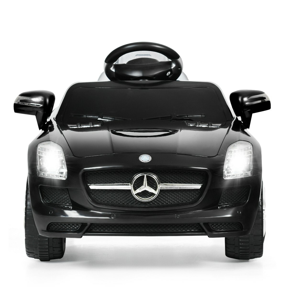 New Mercedes Benz SLS Kids Remote Control Ride on Car with MP3 Black