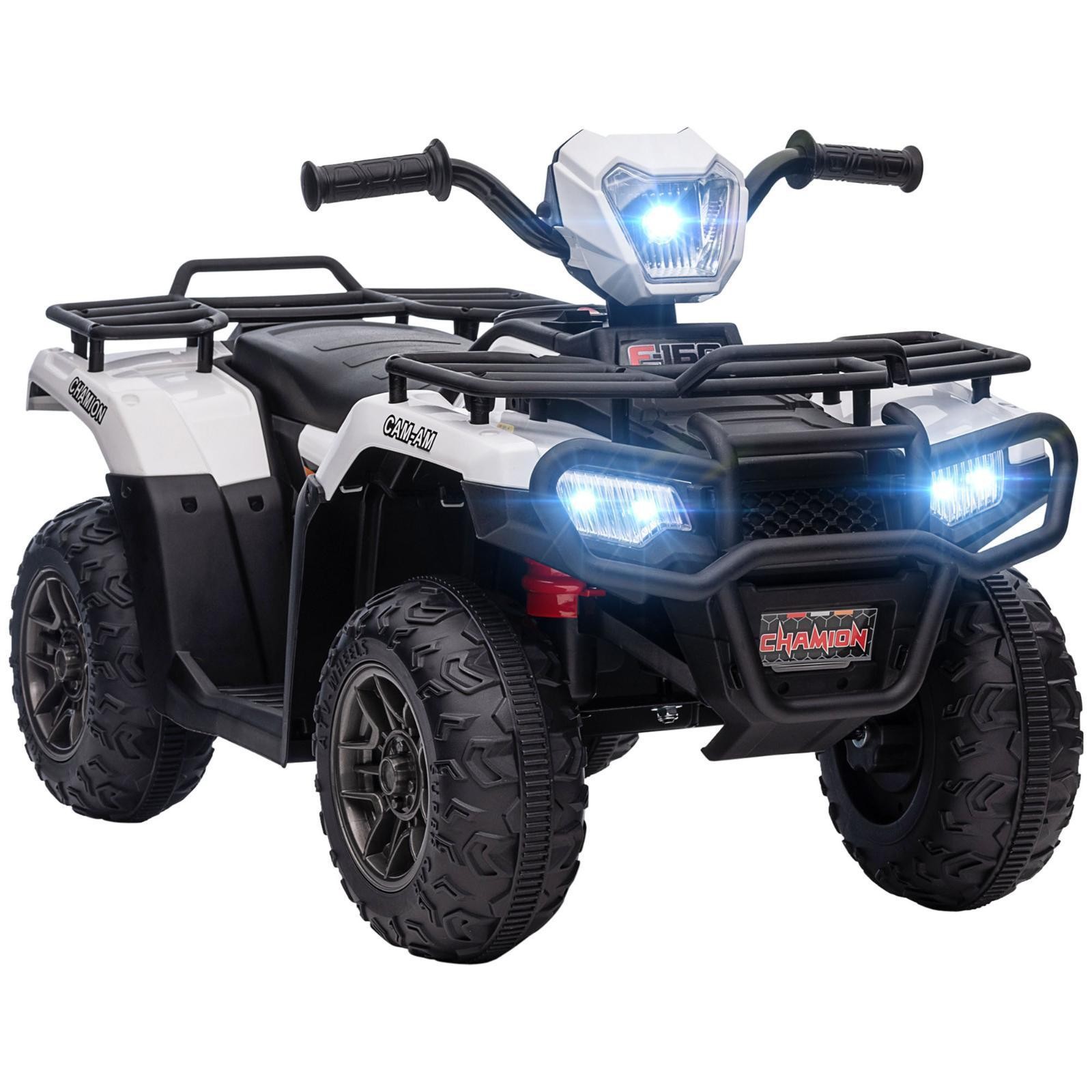 12V Ride on ATV for Kids, Kids Electric 4 Wheeler with Headlight,