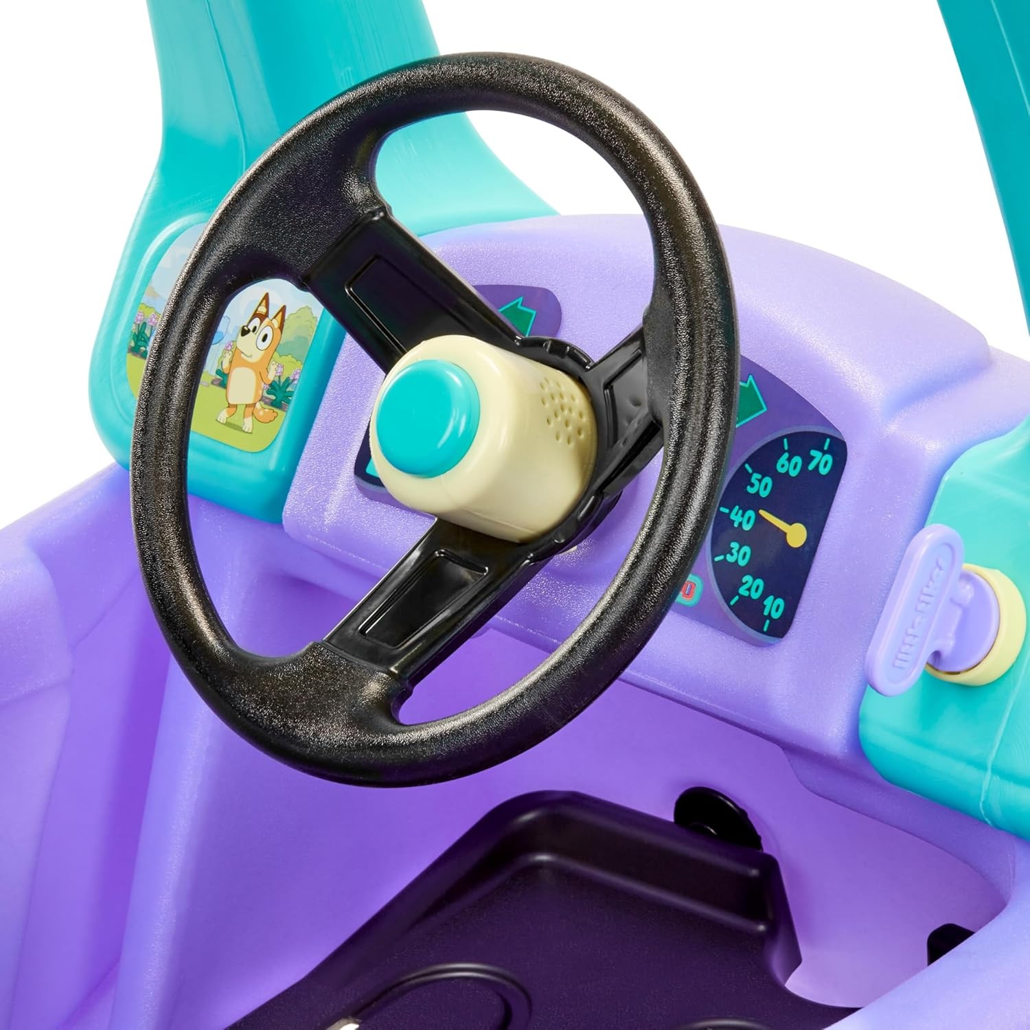 Little Tikes Bluey Grannies Coupe, 2 Pieces, Bluey Foot-Powered Ride-On Toy