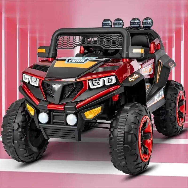 Electric Ride on Car 4 Wheels Motors Car with Music Lights Electric Car for Kid