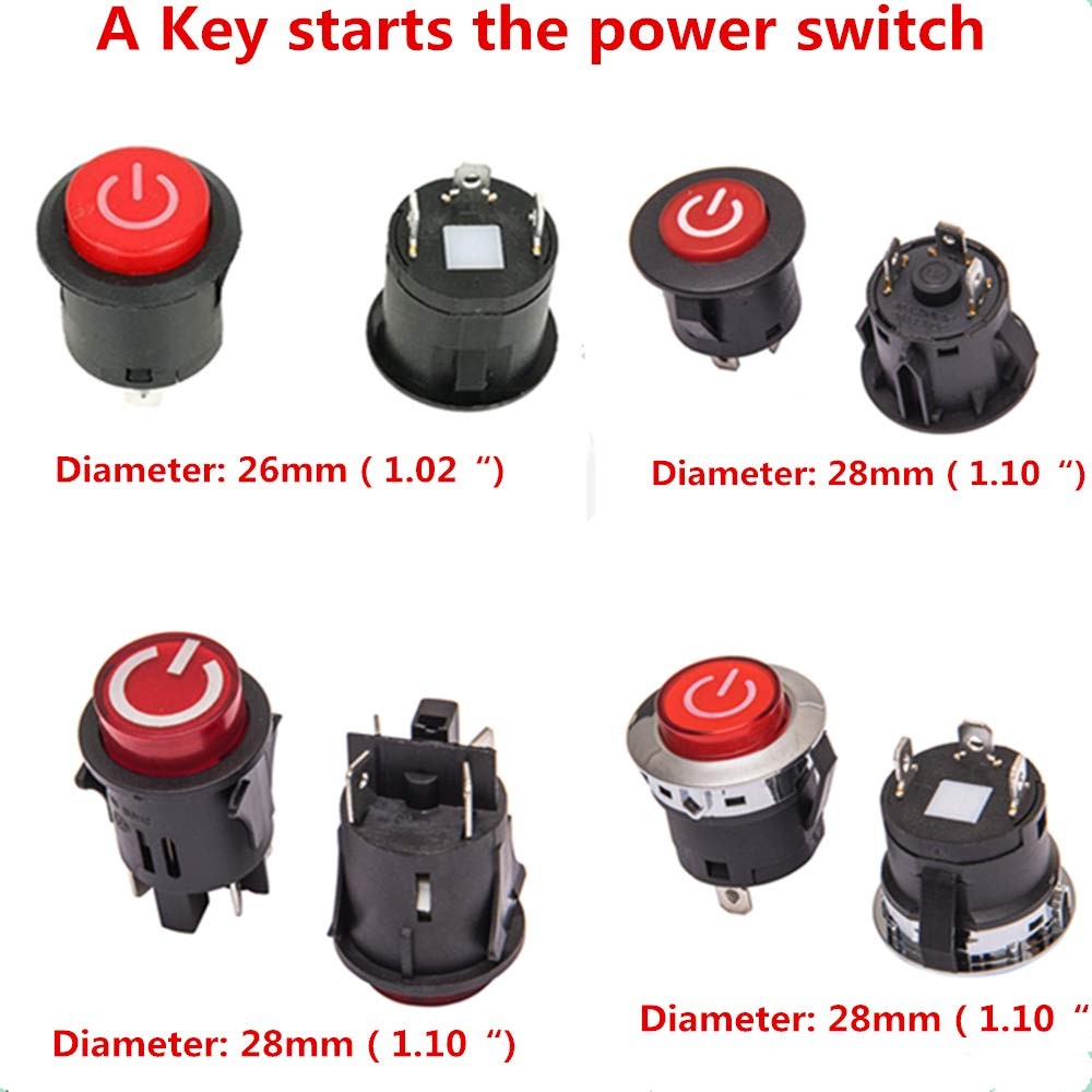A Key Starts The Power Switch Button Start Accessory, for Kids Small