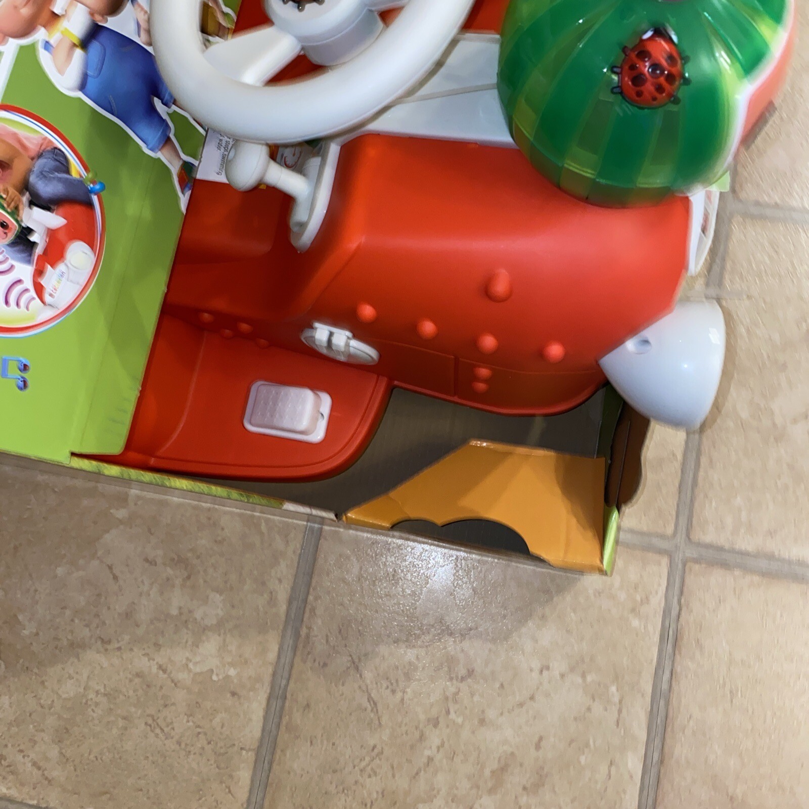 SPARK CoComelon Interactive Tractor Kids Ride-On Toy 6V, 1.5-3 Yrs Old