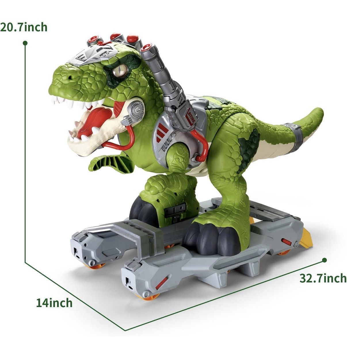 Dinosaur Ride On Toy Cars for Kids, Toddler Electric Ride On Toys with Music