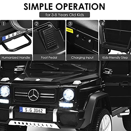 Ride on Car, Licensed Mercedes-Benz Maybach, 12V Battery Powered Vehicle Black