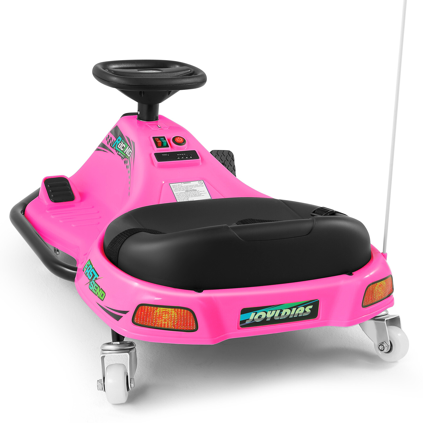 24V Electric 360° Rotating Ride On Drifting Car with 2Speed,Flag,Bluetooth,Music